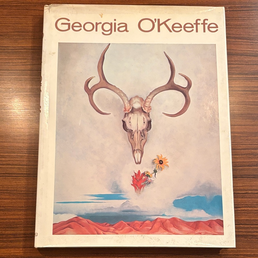 Georgia O'Keeffe Art Book with Skull and Flowers